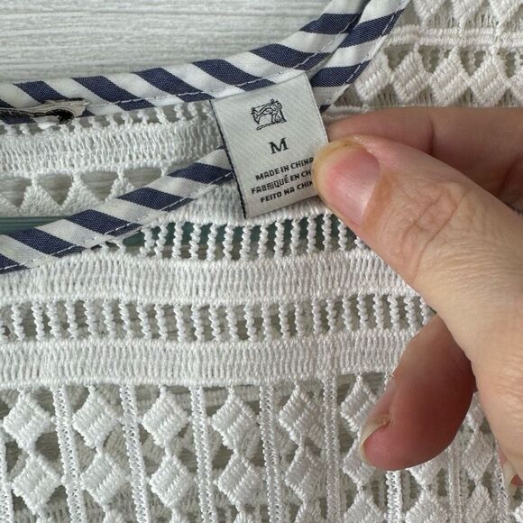 Scotch & Soda Maison Scotch Striped Lace Relaxed Top - Picture 8 of 9